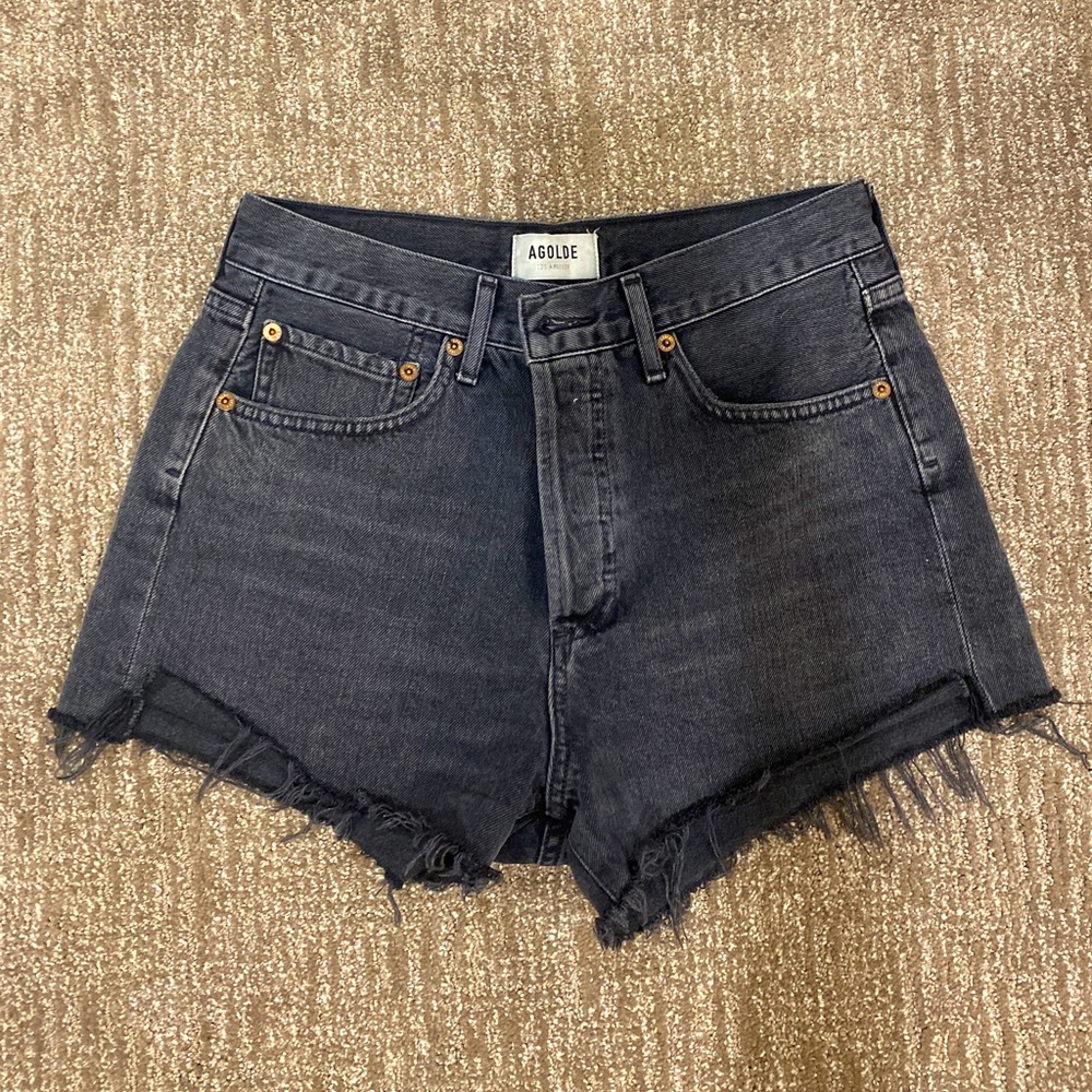 Black AGOLDE Parker short